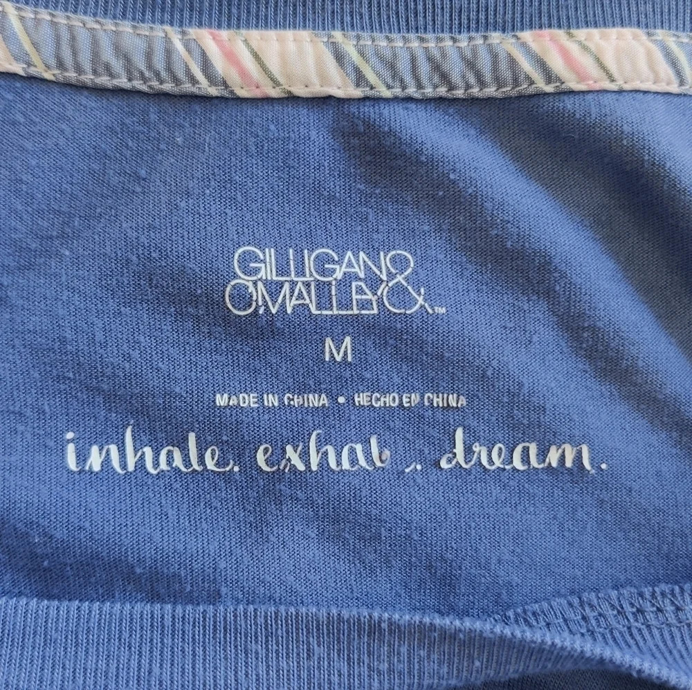 Blue Ruffled Short sleeve top - Picture 3 of 6